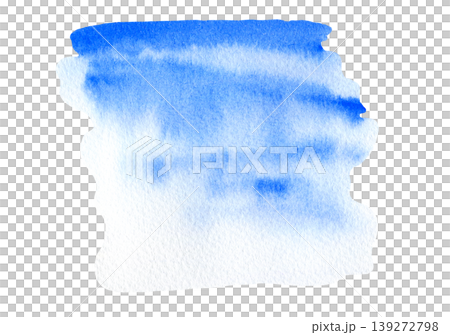 Hand paint light ultramarine blue and white ombre watercolor gradient background. Bright summer sky and water color watercolour textured splash for nature concept, greeting card design Hand paint light ultramarine blue and white ombre watercolor gradient background. Bright summer sky and water color watercolour textured splash for nature concept, greeting card design 139272798