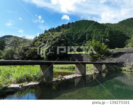 高知県中土佐町　高樋沈下橋 139273101