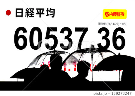 日本の東京都市景観初6万円突破・6万0537円36銭・株価/終値。半年で6万台と史上最速の大台替わり 139273247