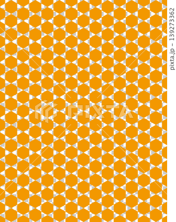 Orange hexagon pattern background 139273362