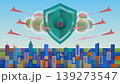 クラウドデータのセキュリティ保護 - フラットベクターイラスト 139273547