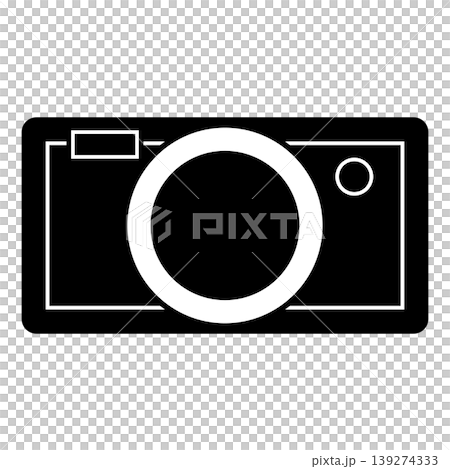 デジタルカメラのアイコン シンプルなフラットイラスト デジタルカメラのアイコン シンプルなフラットイラスト 139274333