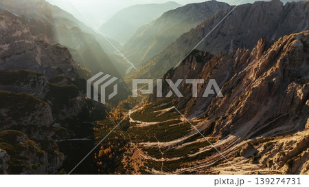 Punto Panoramico Dolomiti mountains, majestic view of the popular place, nature background 139274731