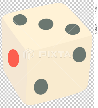 立体的なサイコロのイラスト ベクター素材 立体的なサイコロのイラスト ベクター素材 139274865