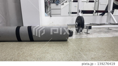 rug in empty gym for sport classes rug in empty gym for sport classes 139276419