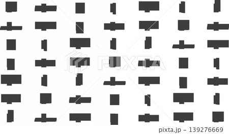 Abstract pattern of silhouettes of buildings with building silhouette, abstract 139276669