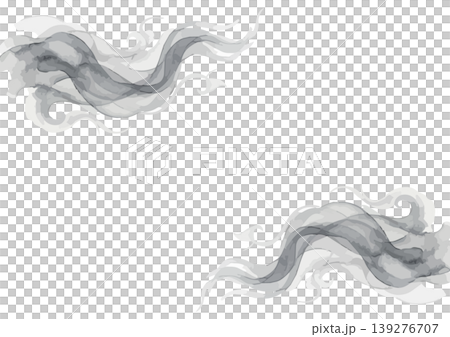 Watercolor-style smoke illustration Watercolor-style smoke illustration 139276707