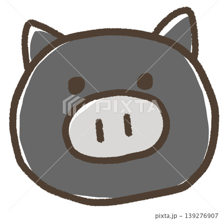 黒い豚(顔) 黒い豚(顔) 139276907