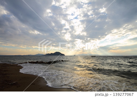 Seaside town of Turgutreis and spectacular sunsets Seaside town of Turgutreis and spectacular sunsets 139277067