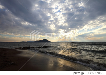 Seaside town of Turgutreis and spectacular sunsets 139277068