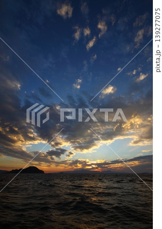 Seaside town of Turgutreis and spectacular sunsets 139277075