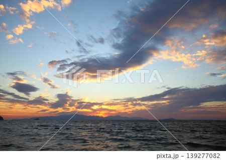 Seaside town of Turgutreis and spectacular sunsets Seaside town of Turgutreis and spectacular sunsets 139277082