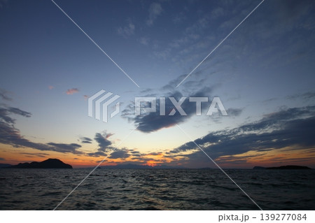 Seaside town of Turgutreis and spectacular sunsets 139277084