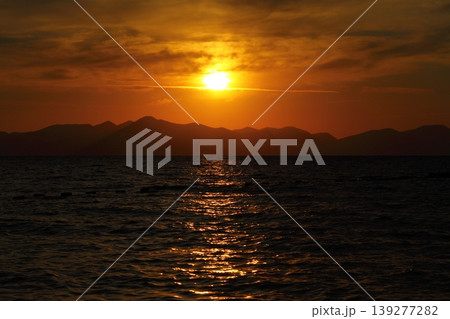 Seaside town of Turgutreis and spectacular sunsets Seaside town of Turgutreis and spectacular sunsets 139277282