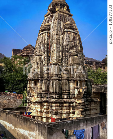 Small Hindu temple in Joipur, Jagat Shiromani Temple, home of Lord Krishna. Jaipur India 139277333