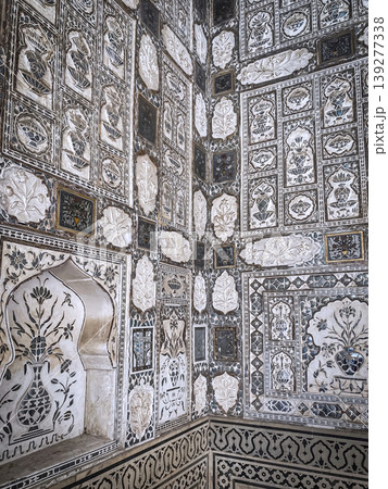 The famous Amber Fort, the fortified residence of Raja Man Singh I in the northern suburbs of Jaipur, India 139277338