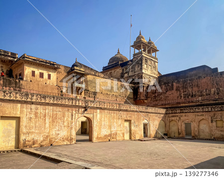 The famous Amber Fort, the fortified residence of Raja Man Singh I in the northern suburbs of Jaipur, India The famous Amber Fort, the fortified residence of Raja Man Singh I in the northern suburbs of Jaipur, India 139277346