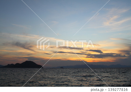 Seaside town of Turgutreis and spectacular sunsets Seaside town of Turgutreis and spectacular sunsets 139277816