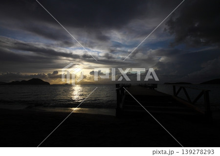 Seaside town of Turgutreis and spectacular sunsets 139278293