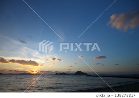 Seaside town of Turgutreis and spectacular sunsets Seaside town of Turgutreis and spectacular sunsets 139278817