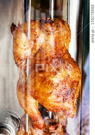 Grilled Chicken Cooking Process Grilled Chicken Cooking Process 139278888