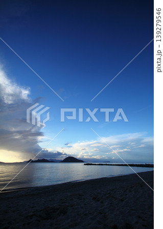 Seaside town of Turgutreis and spectacular sunsets 139279546