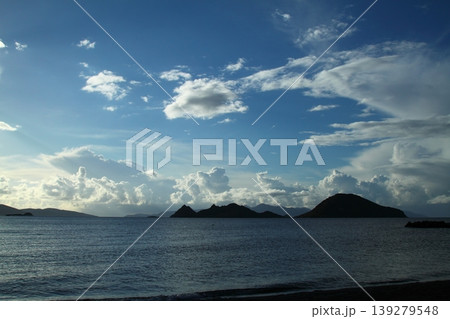 Seaside town of Turgutreis and spectacular sunsets 139279548