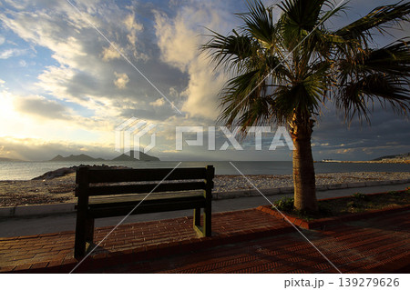 Seaside town of Turgutreis and spectacular sunsets Seaside town of Turgutreis and spectacular sunsets 139279626