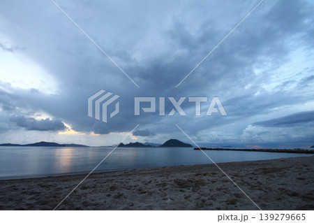 Seaside town of Turgutreis and spectacular sunsets Seaside town of Turgutreis and spectacular sunsets 139279665