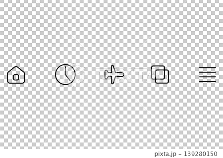 簡單的圖標集 139280150