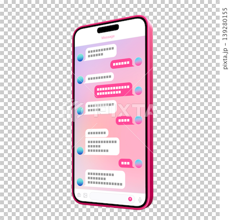 Pink smartphone screen 139280155