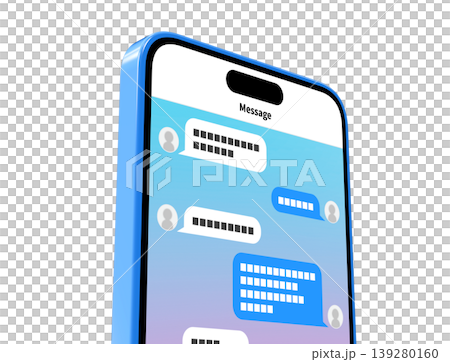 スマートフォンでメッセージ 139280160