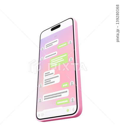 ピンクのスマホ画面 ピンクのスマホ画面 139280168