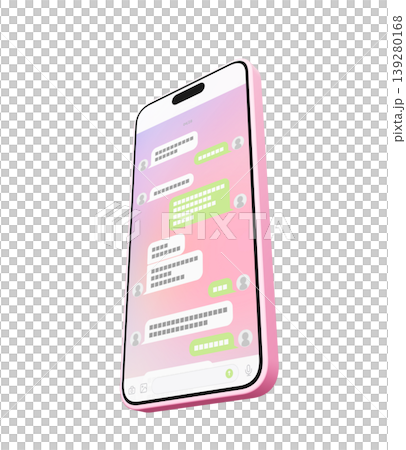 ピンクのスマホ画面 ピンクのスマホ画面 139280168