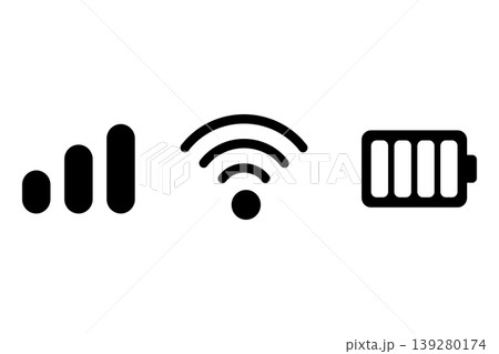 電波とバッテリー表示 139280174