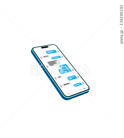 スマートフォン メッセージ画面 139280192