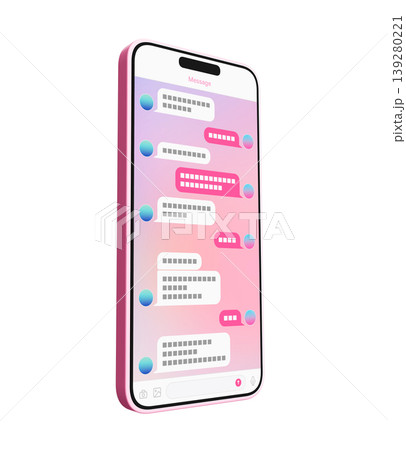 ピンクのスマホ画面 139280221