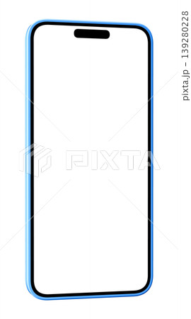 青いスマートフォン 139280228