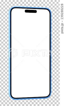 青いスマートフォン 139280228