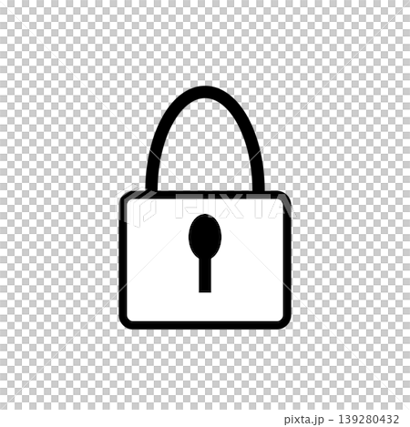 ロックアイコン・シンプルで使いやすいセキュリティデザイン ロックアイコン・シンプルで使いやすいセキュリティデザイン 139280432