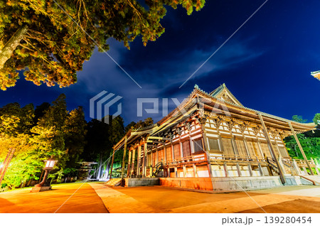 高野山 壇上伽藍の夜景 金堂 高野山 壇上伽藍の夜景 金堂 139280454