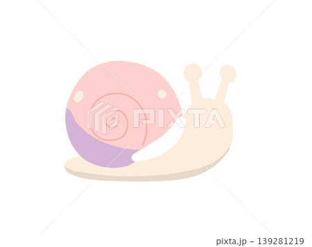 かわいいカタツムリのイラスト かわいいカタツムリのイラスト 139281219