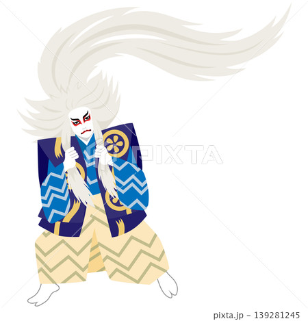 歌舞伎-鏡獅子の獅子の精 139281245