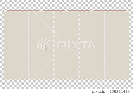 Illustration of a noren (traditional Japanese curtain) Illustration of a noren (traditional Japanese curtain) 139281430