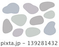 ふきだし　あしらい　フレーム　背景　素材　グレー系 139281432