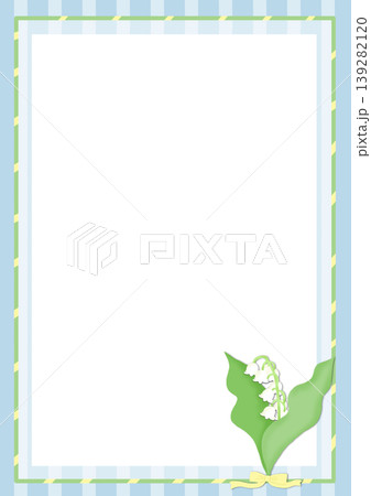 可愛いすずらんのイラスト背景素材ブルー 可愛いすずらんのイラスト背景素材ブルー 139282120