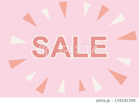 集中線とはじけるような「SALE」の文字のロゴバナーセット 集中線とはじけるような「SALE」の文字のロゴバナーセット 139282390