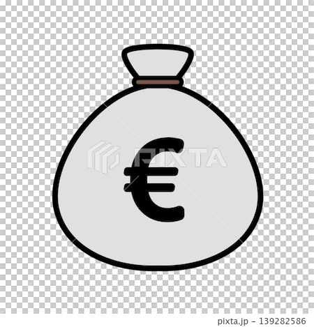歐元符號袋,貨幣圖標,扁平化設計 歐元符號袋,貨幣圖標,扁平化設計 139282586