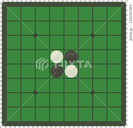 Vector illustration of an Othello board before a match. Vector illustration of an Othello board before a match. 139282863