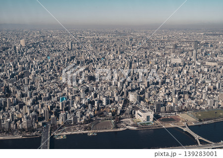 スカイツリーから見る東京の街 スカイツリーから見る東京の街 139283001